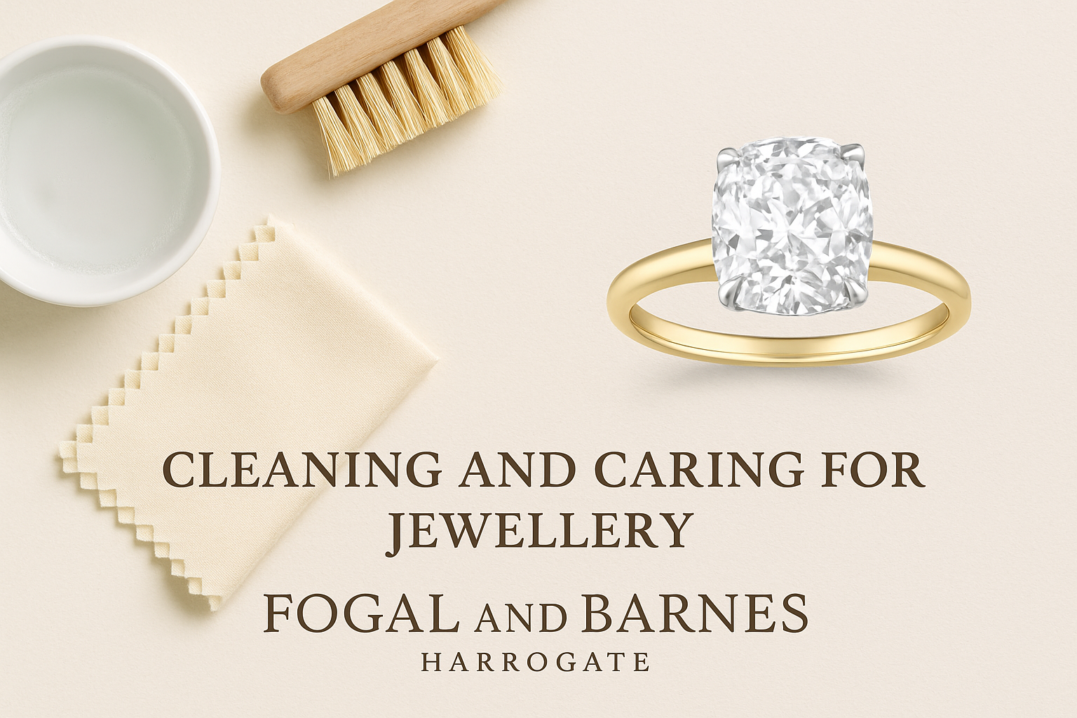 Cleaning Jewellery tips from jeweller. Harrogate Jewellers