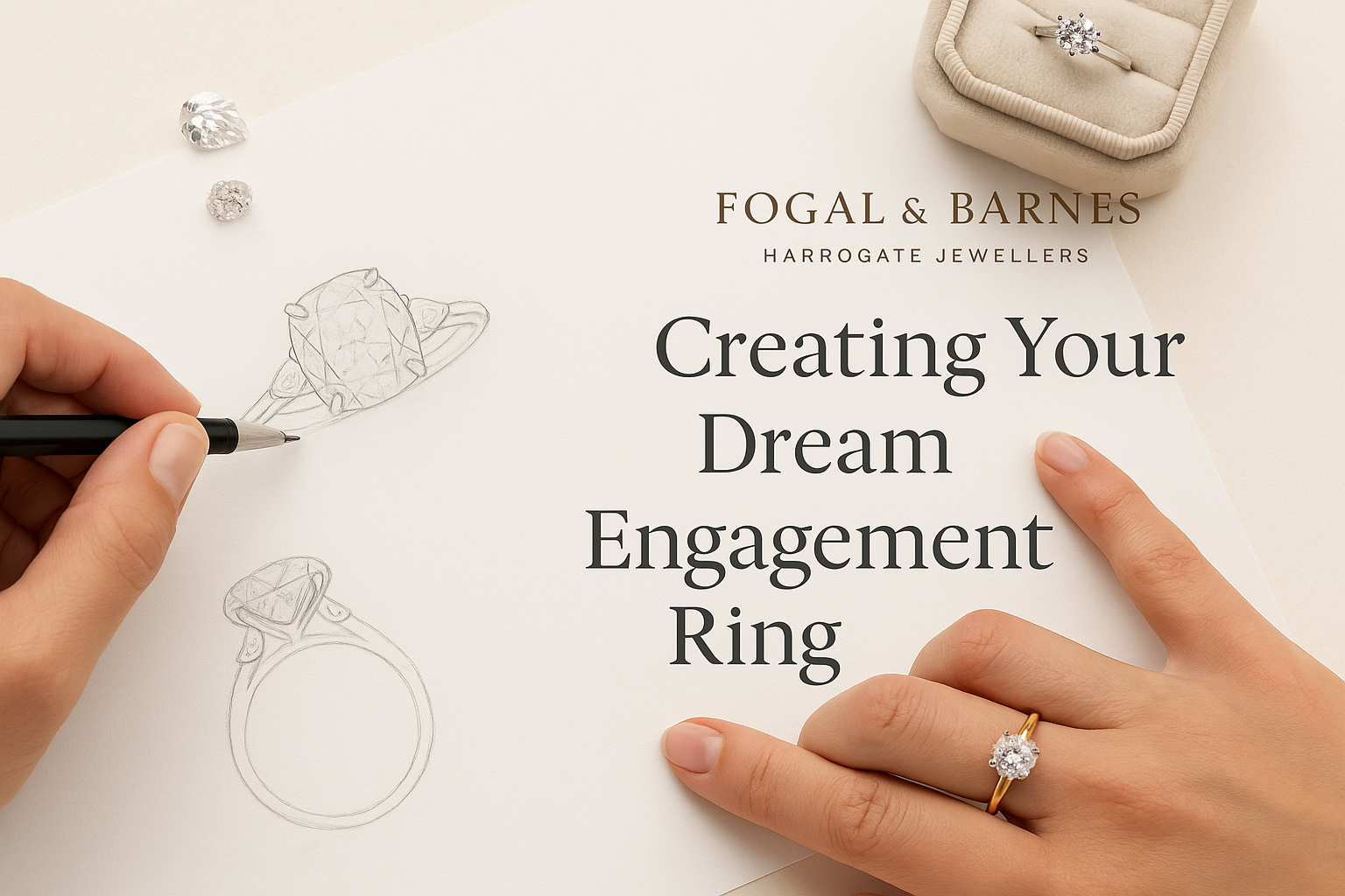Creat your unique engagement ring, customize ring Harrogate