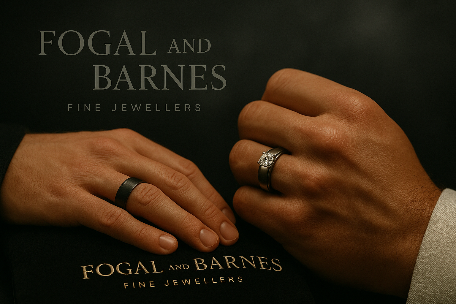 Mens engagement rings, fogal and barnes harrogate jewellers are experts in mens diamond engagement rings for same sex couples.