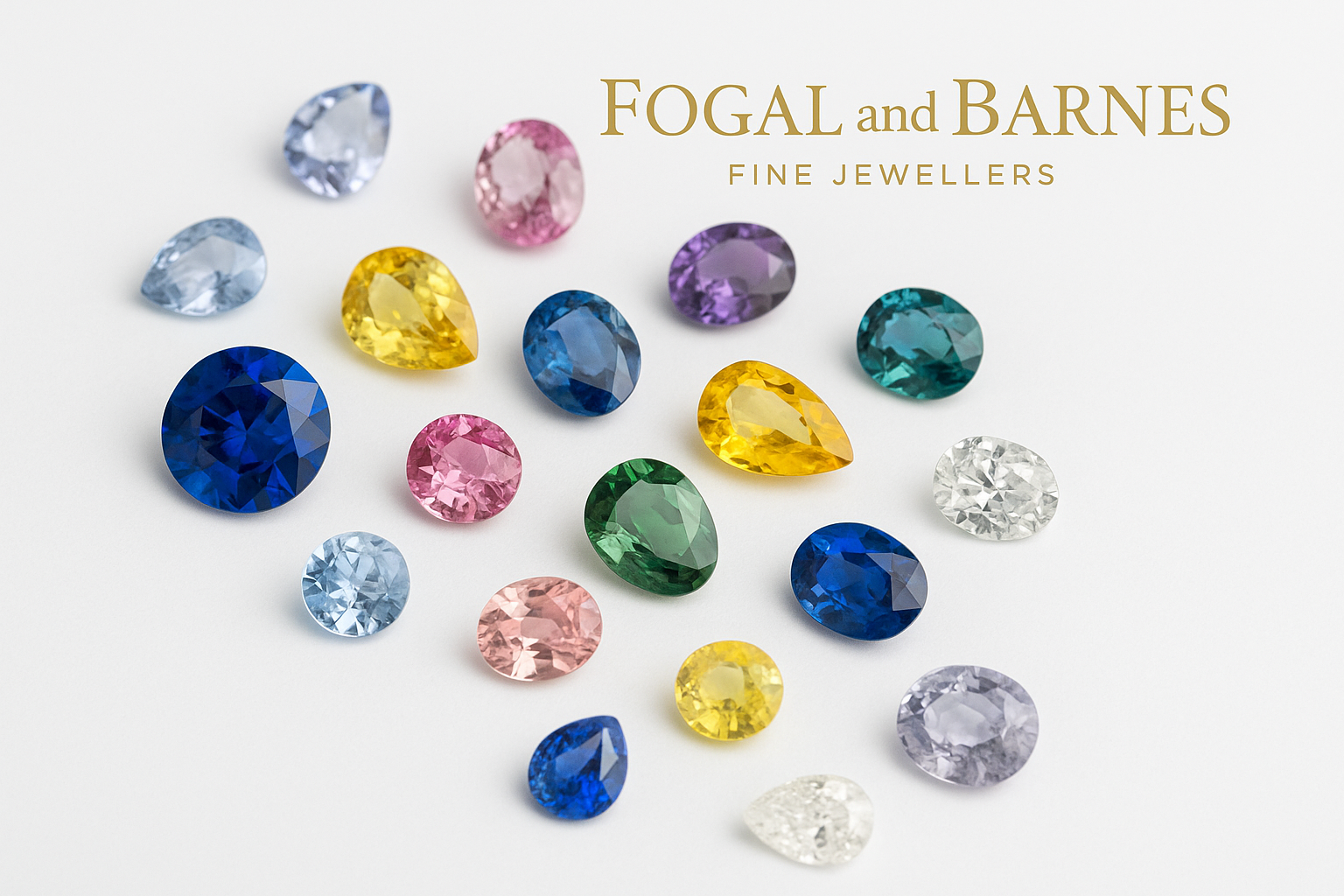 Coloured sapphire jewellery in Harrogate. Jewellers