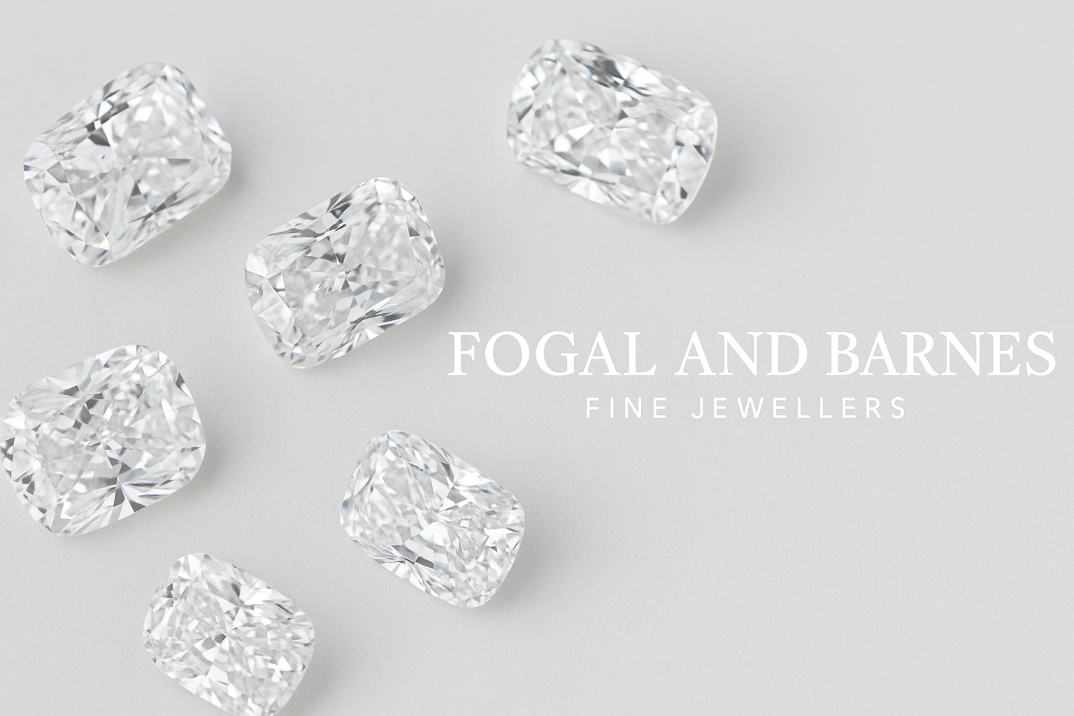 Elongated cushion cut diamonds in Harrogate Jewellers