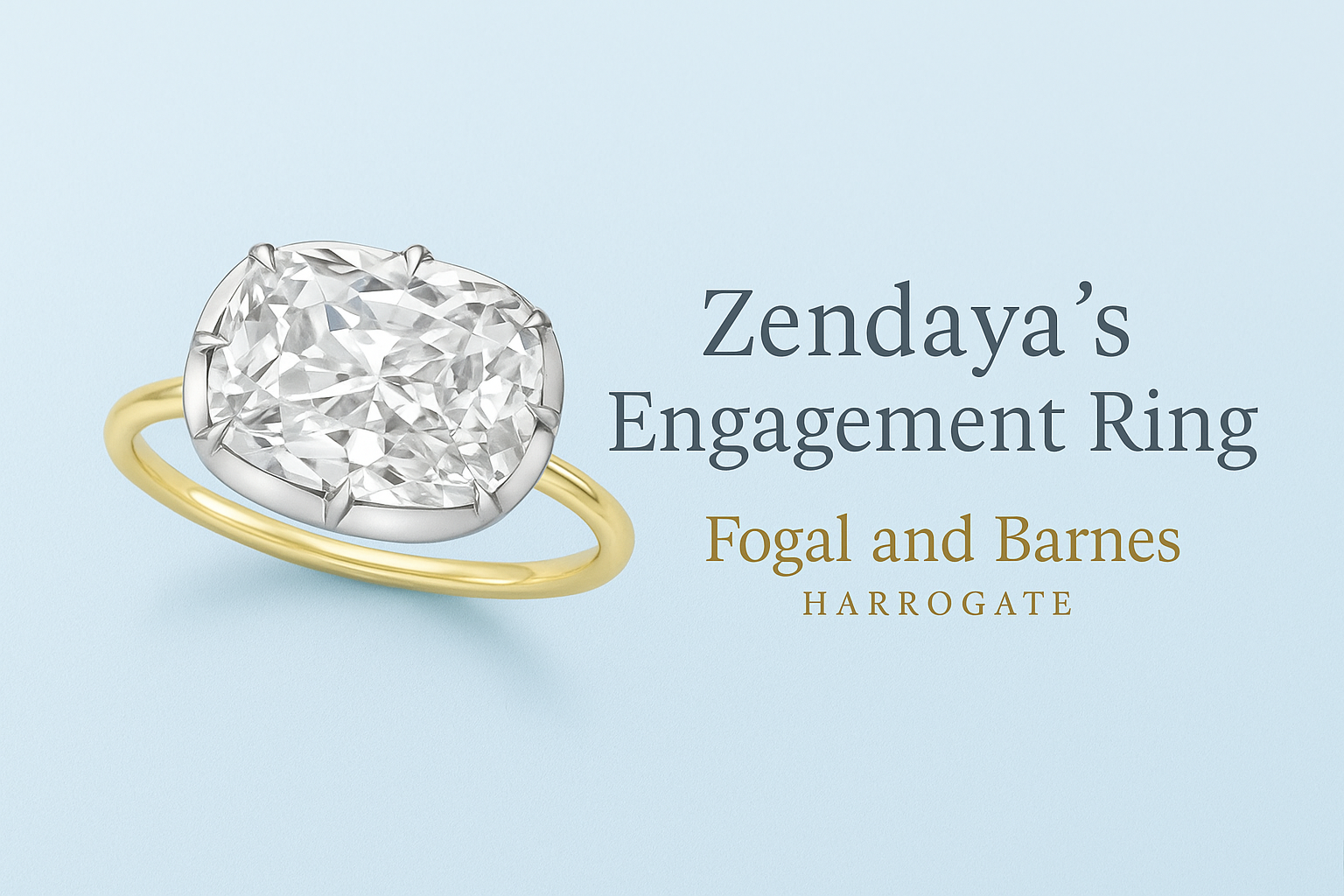 zendayas engagement ring Harrogate jewellers, victorian button setting
