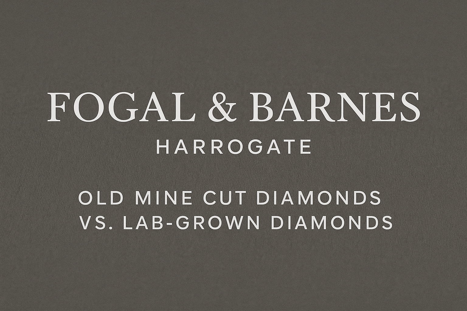 A close-up comparison of an antique Old Mine Cut diamond and a modern lab-grown diamond