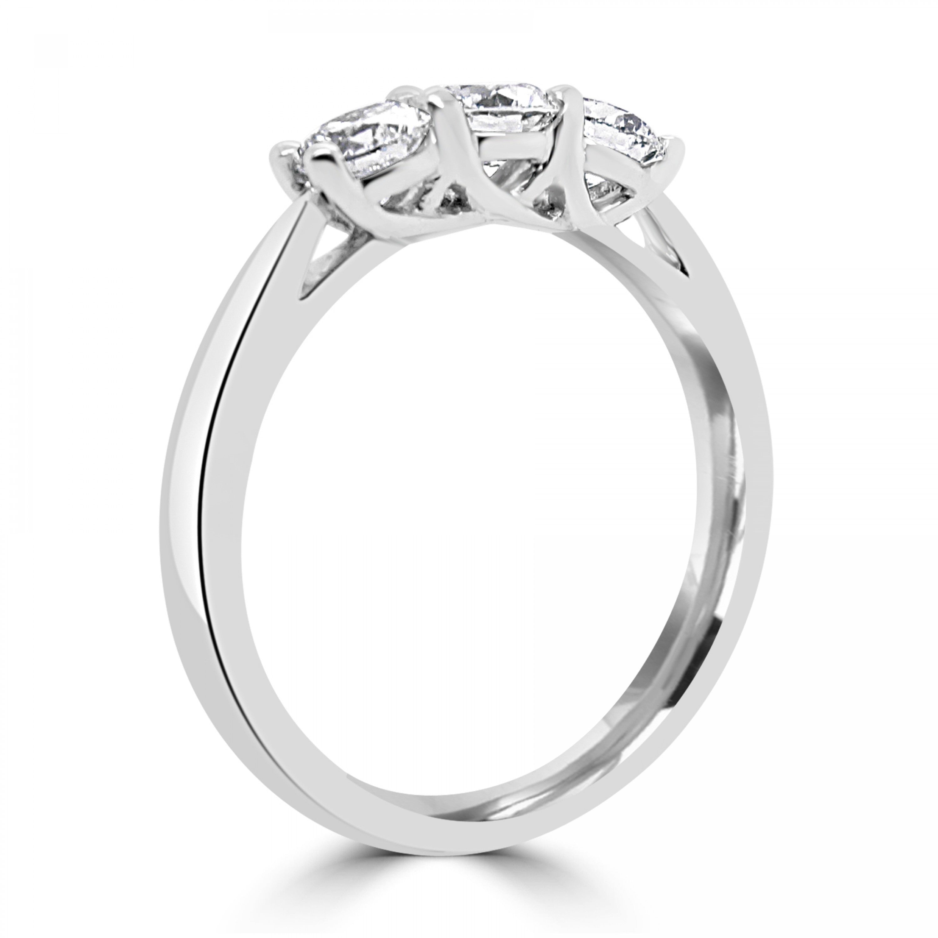 0.25CT ROUND CUT DIAMOND THREE STONE ENGAGEMENT RING- HARROGATE