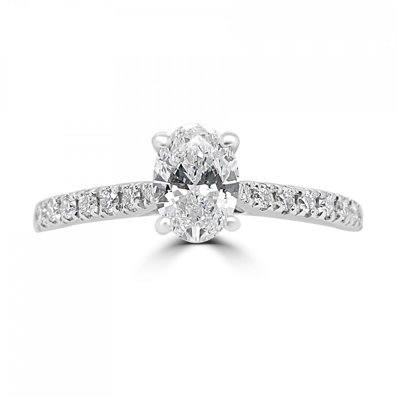 OVAL CUT DIAMOND SOLITAIRE ENGAGEMENT RING