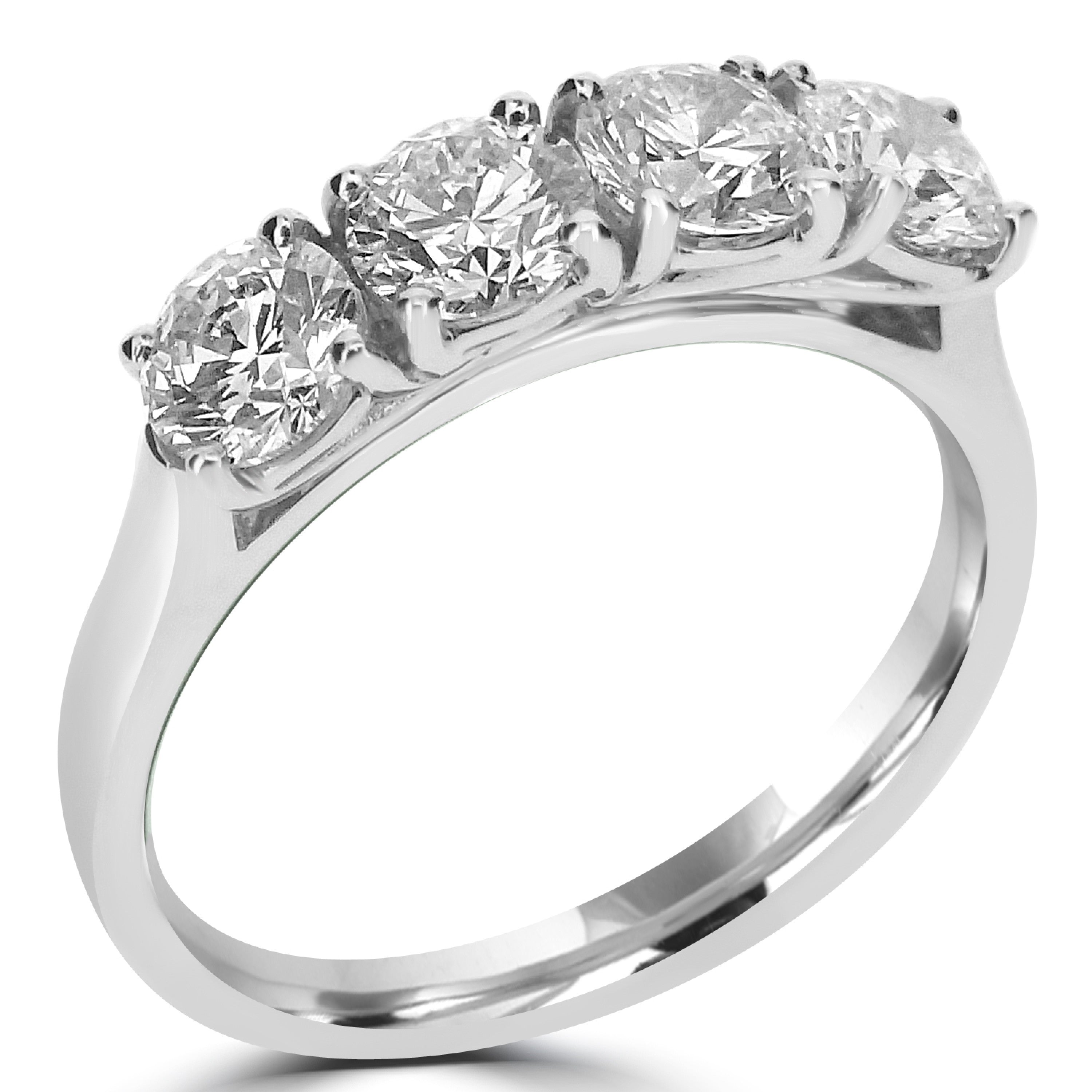 FOUR STONE DIAMOND ENGAGEMENT RING