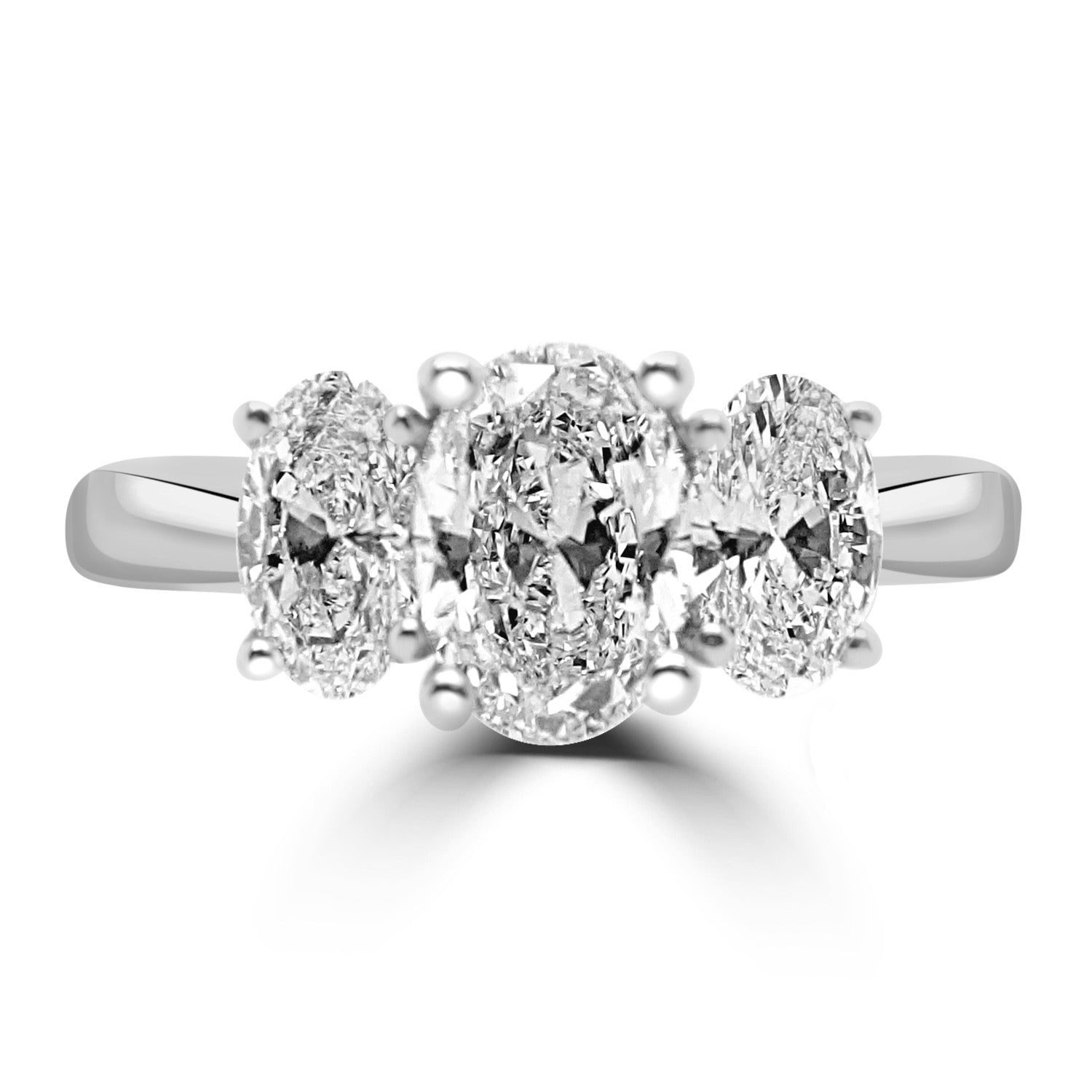 0.50CT OVAL CUT DIAMOND THREE STONE ENGAGEMENT RING- HARROGATE