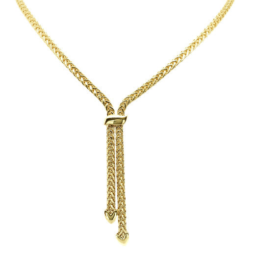 9K YELLOW GOLD LARIAT NECKLACE- HARROGATE