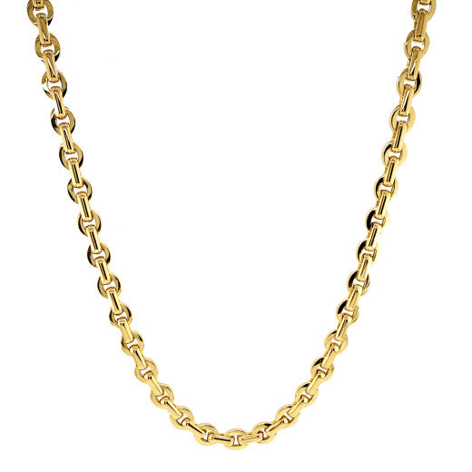 9K YELLOW GOLD LINK NECKLACE- HARROGATE