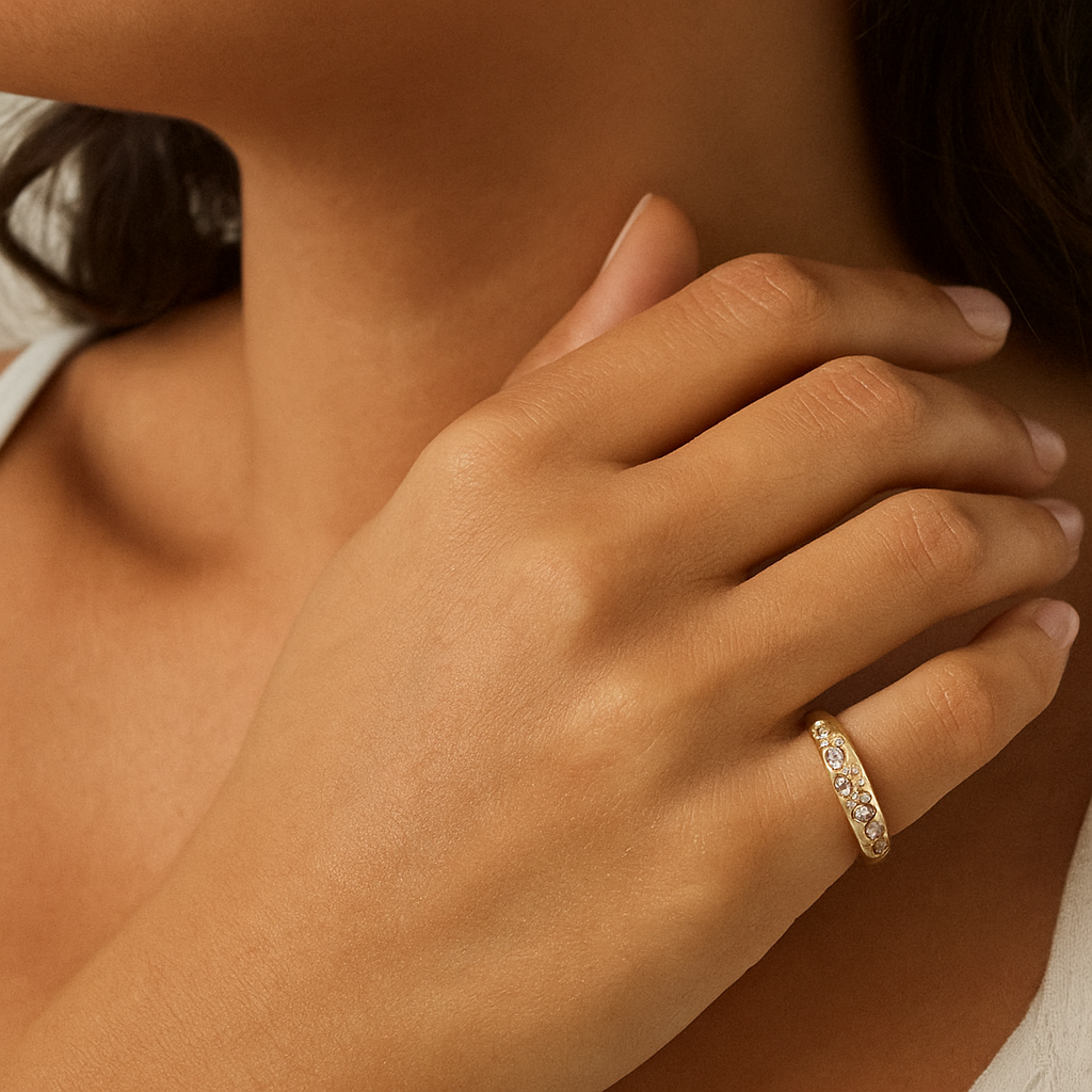9ct gold diamond ring from fogal and barnes harrogate, every day jewellery
