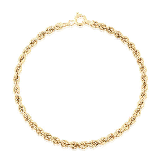YELLOW GOLD ROPE BRACELET