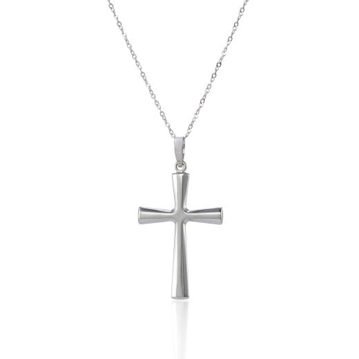 HARROGATE FINE 9K GOLD CROSS PENDANT NECKLACE