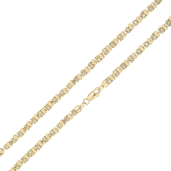 YELLOW GOLD BYZANTINE BRACELET