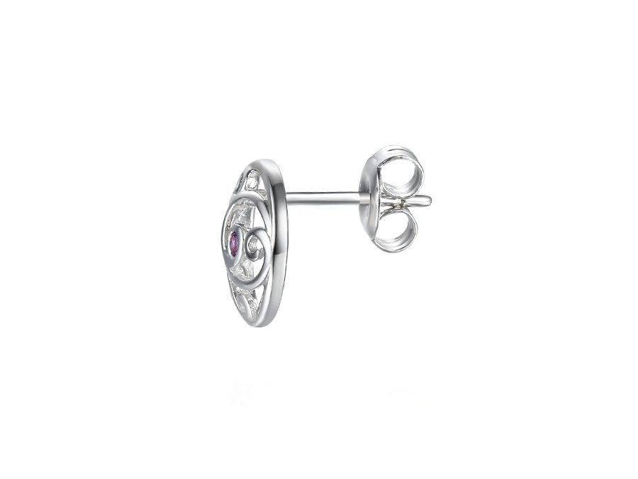 COLOURED GEMSTONE SILVER EARRINGS