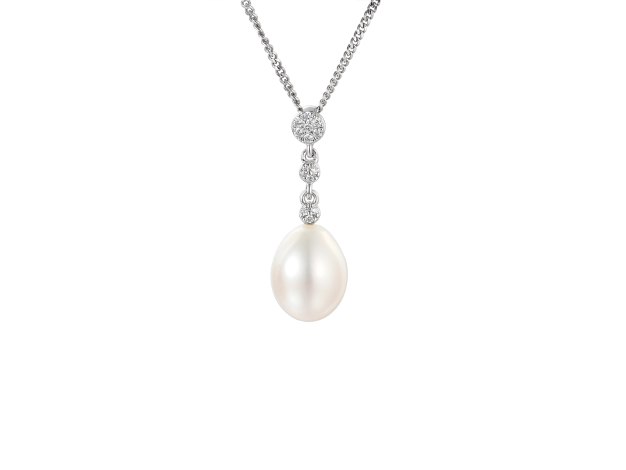 BRIDAL SILVER PEARL NECKLACE