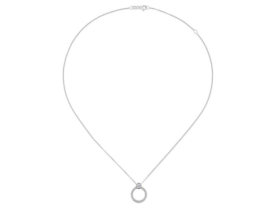 SILVER CIRCLE NECKLACE