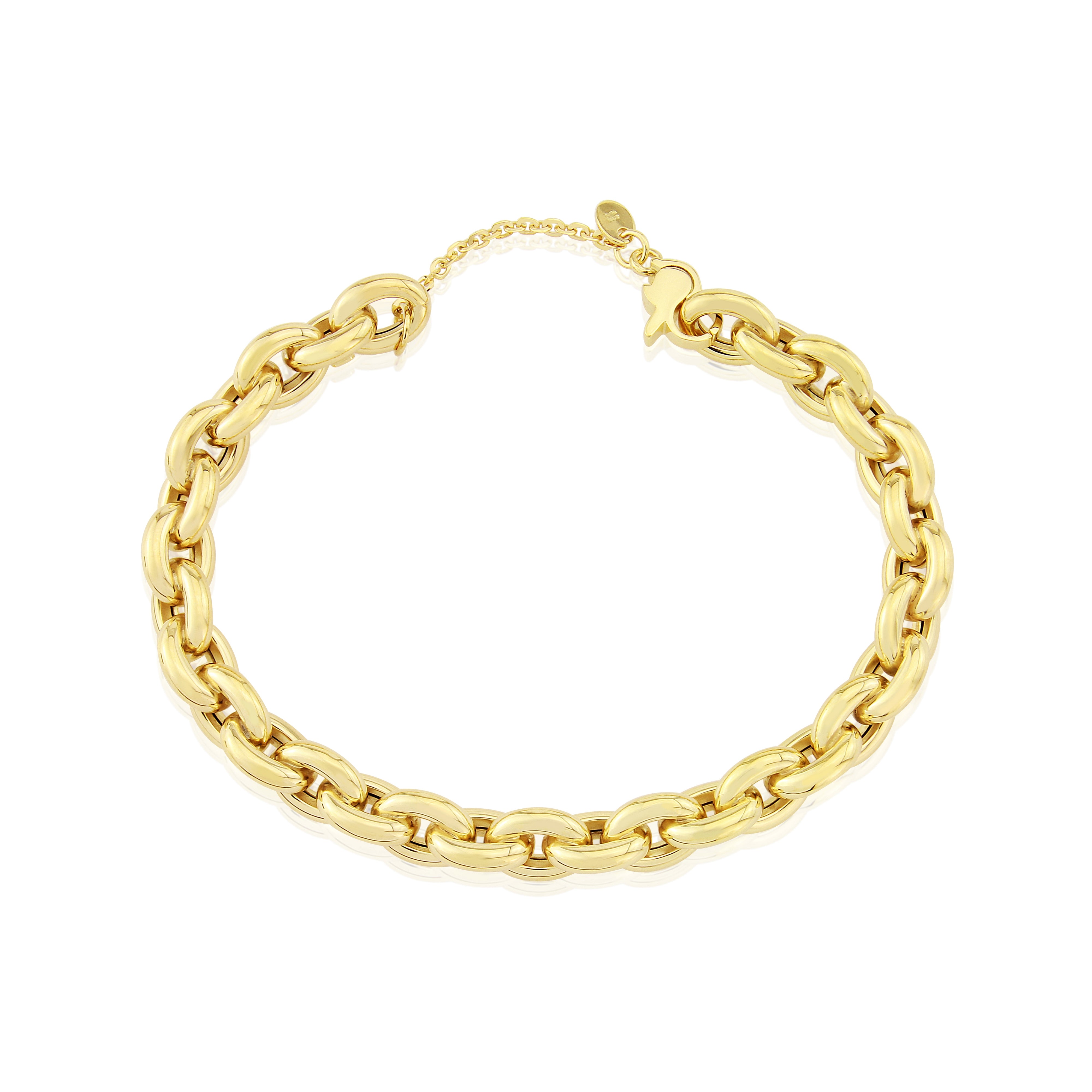 9K YELLOW GOLD CHAIN BANGLE - HARROGATE