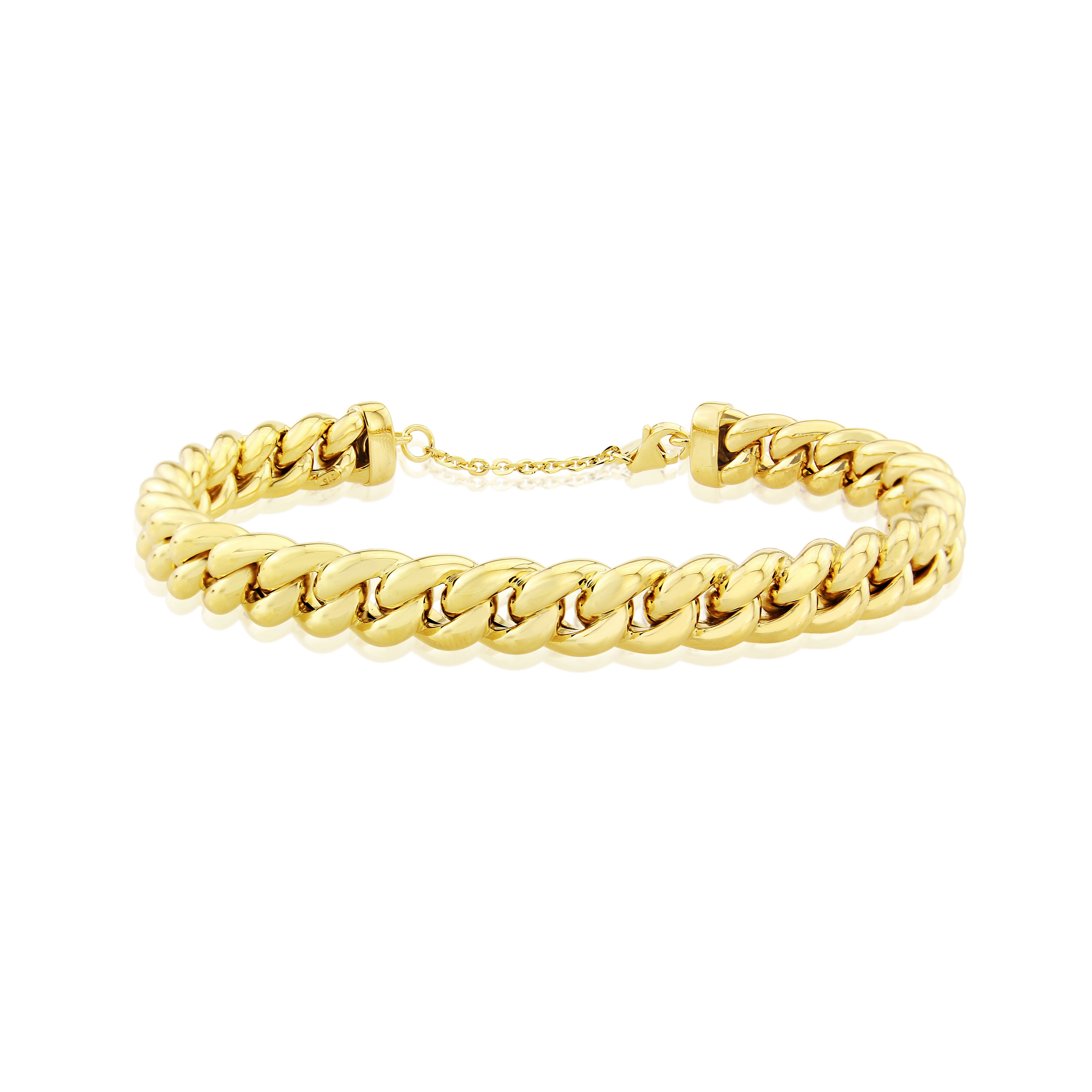 9K YELLOW GOLD CHAIN BANGLE - HARROGATE