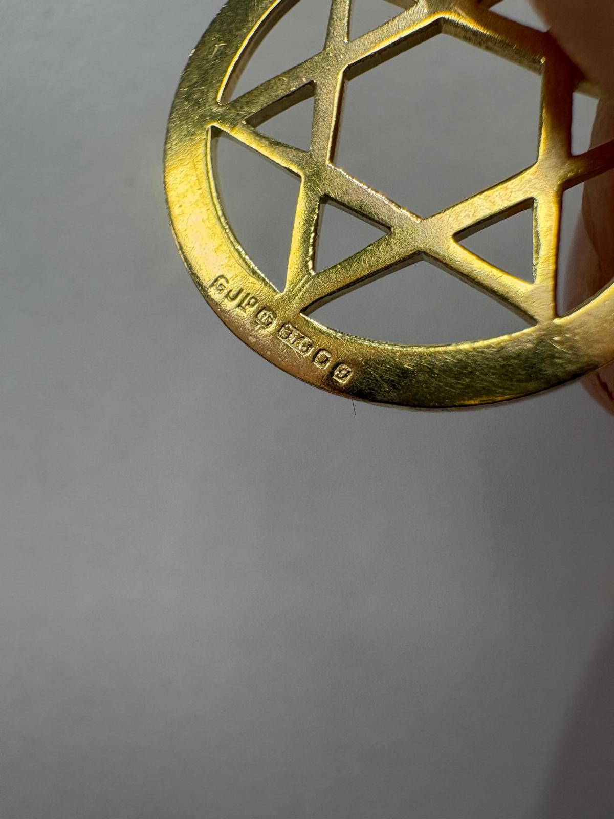 Star of David Pendant Front View