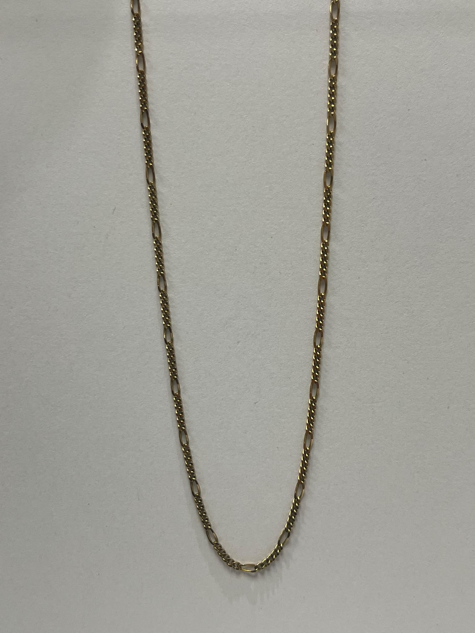 9ct gold chain, figaro chain, gold necklace, pre-loved jewellery, second-hand gold chain, men's gold chain, figaro necklace Yorkshire