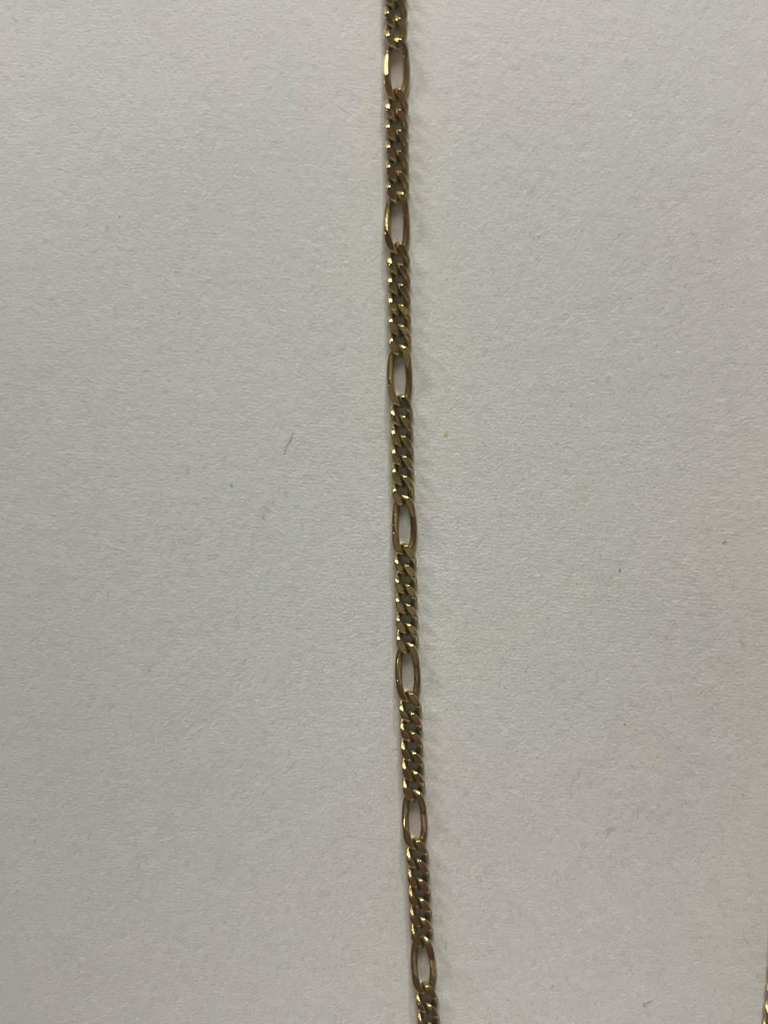 9ct gold chain, figaro chain, gold necklace, pre-loved jewellery, second-hand gold chain, men's gold chain, figaro necklace Yorkshire