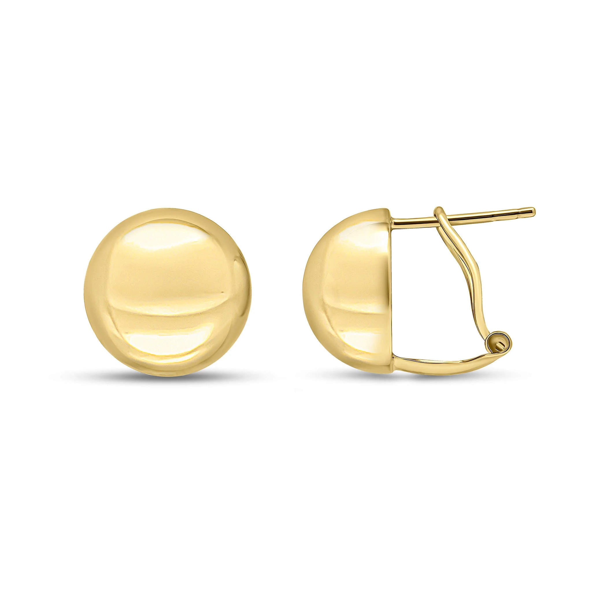 9k yellow gold polished modern earrings from fogal and barnes fine jewellers in Harrogate.