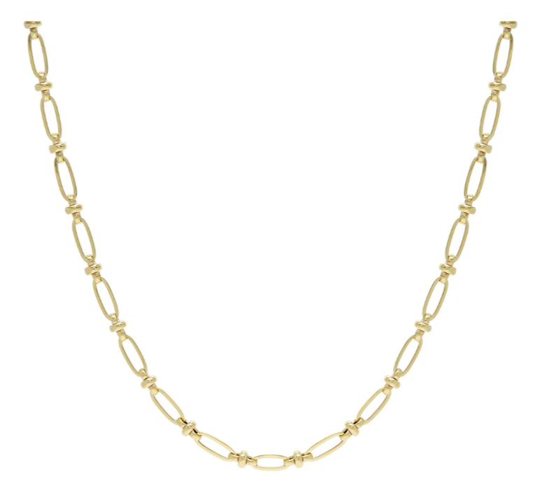 9ct yellow gold 18-inch ball and link chain necklace hand-crafted by Fogal & Barnes Harrogate