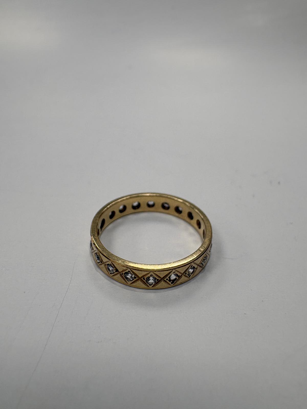 9k yellow gold size m 1/2 vintage ring harrogate jewellers