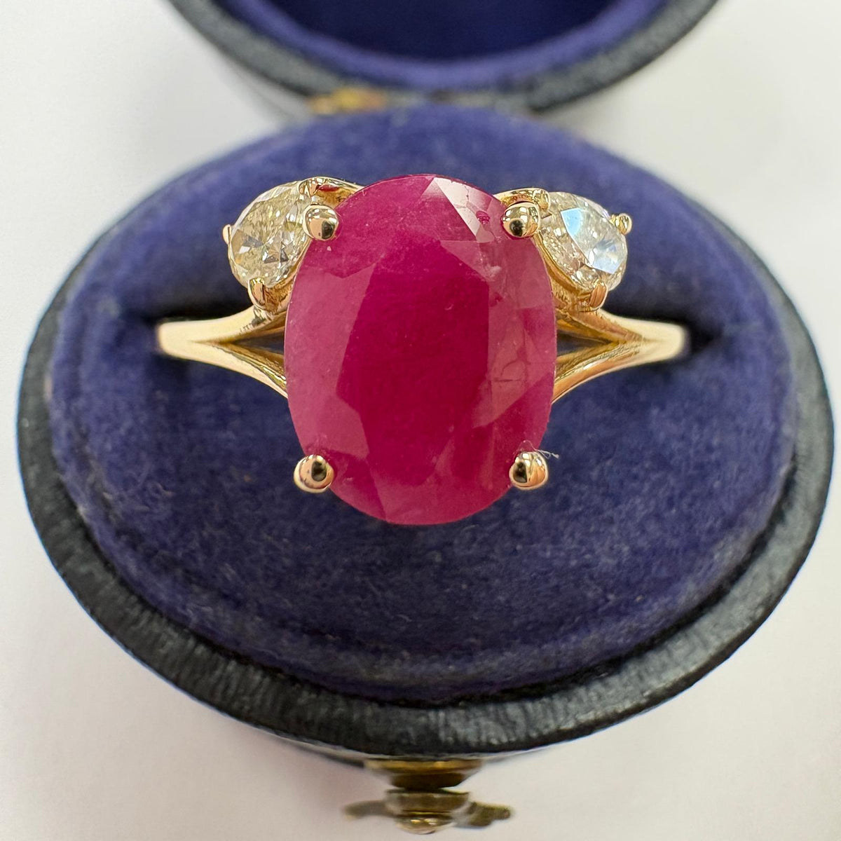 natural ruby ring, ruby and diamond ring UK, oval ruby ring, certified ruby ring, 2 carat ruby ring, ruby engagement ring, ruby anniversary ring, July birthstone ring