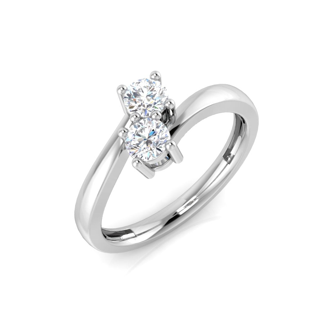 Round Brilliant Diamond Toi et Moi Double Diamond Engagement Ring Harrogate Fogal and Barnes Fine Jewellers