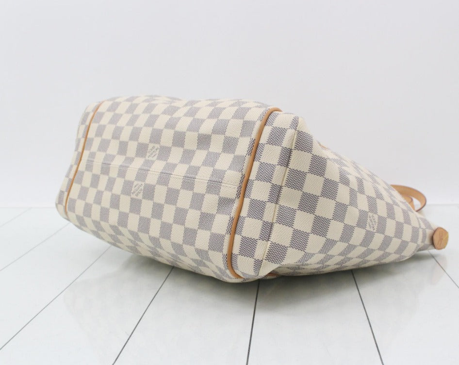 Louis Vuitton Totally MM, Damier Azur tote, pre-loved Louis Vuitton UK, second hand Louis Vuitton bag, LV Totally MM Damier Azur, Louis Vuitton tote bag, preowned designer handbag UK, discontinued Louis Vuitton bag