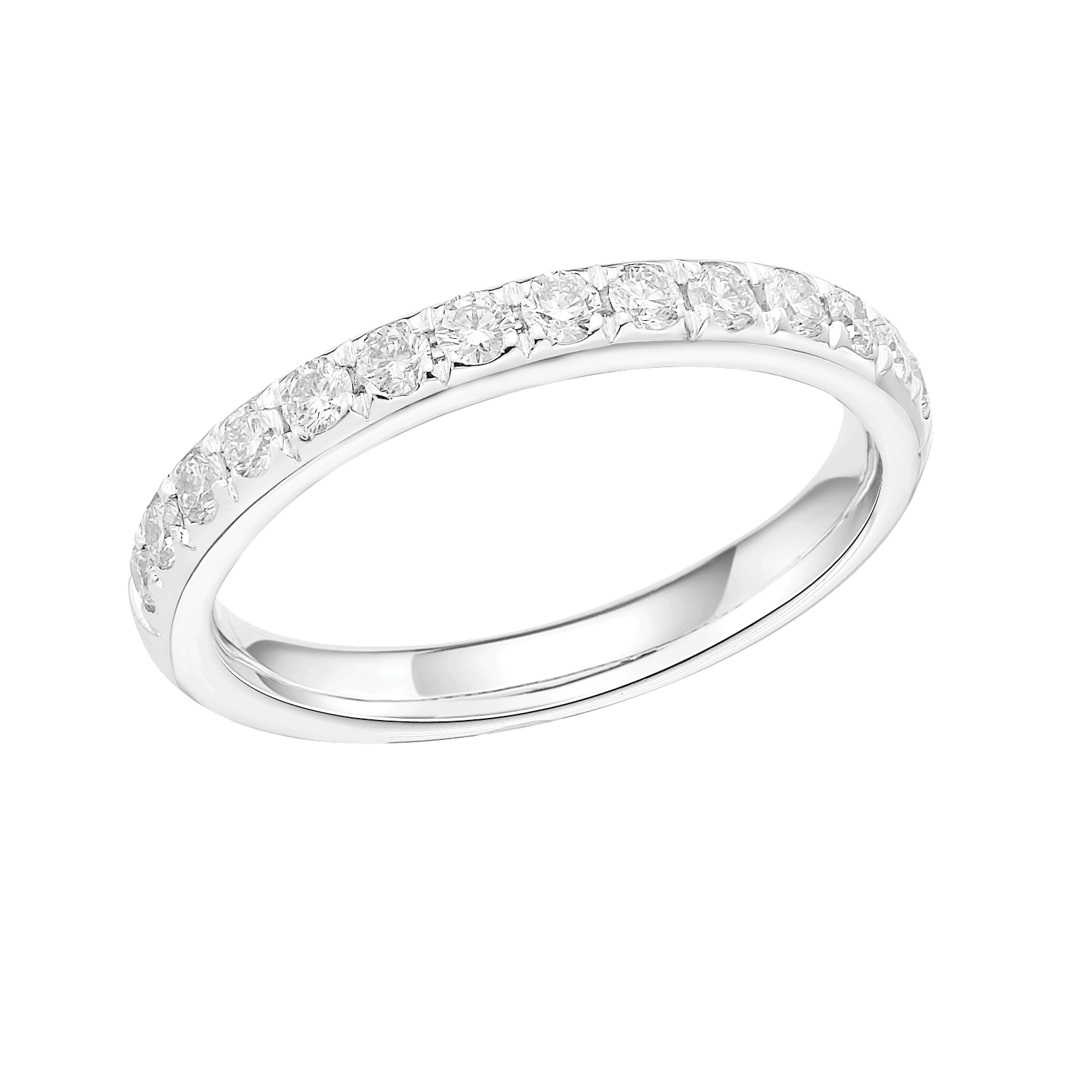 ILLUSION SET DIAMOND WEDDING ETERNITY RING