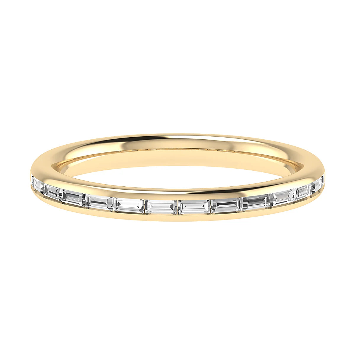 LANDSCAPE BAGUETTE CHANNEL SET ETERNITY/WEDDING RING
