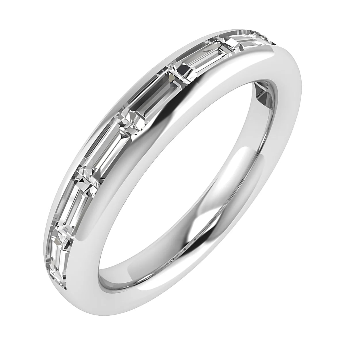 LANDSCAPE BAGUETTE DIAMOND ETERNITY/WEDDING RING