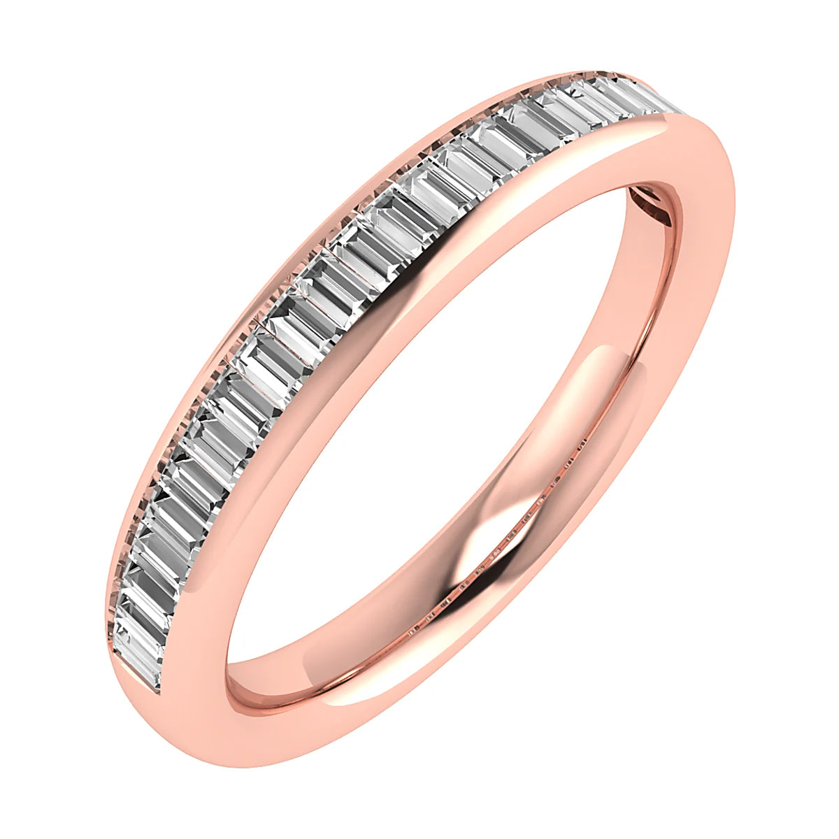 CHANNEL SET BAGUETTE DIAMOND WEDDING ETERNITY RING