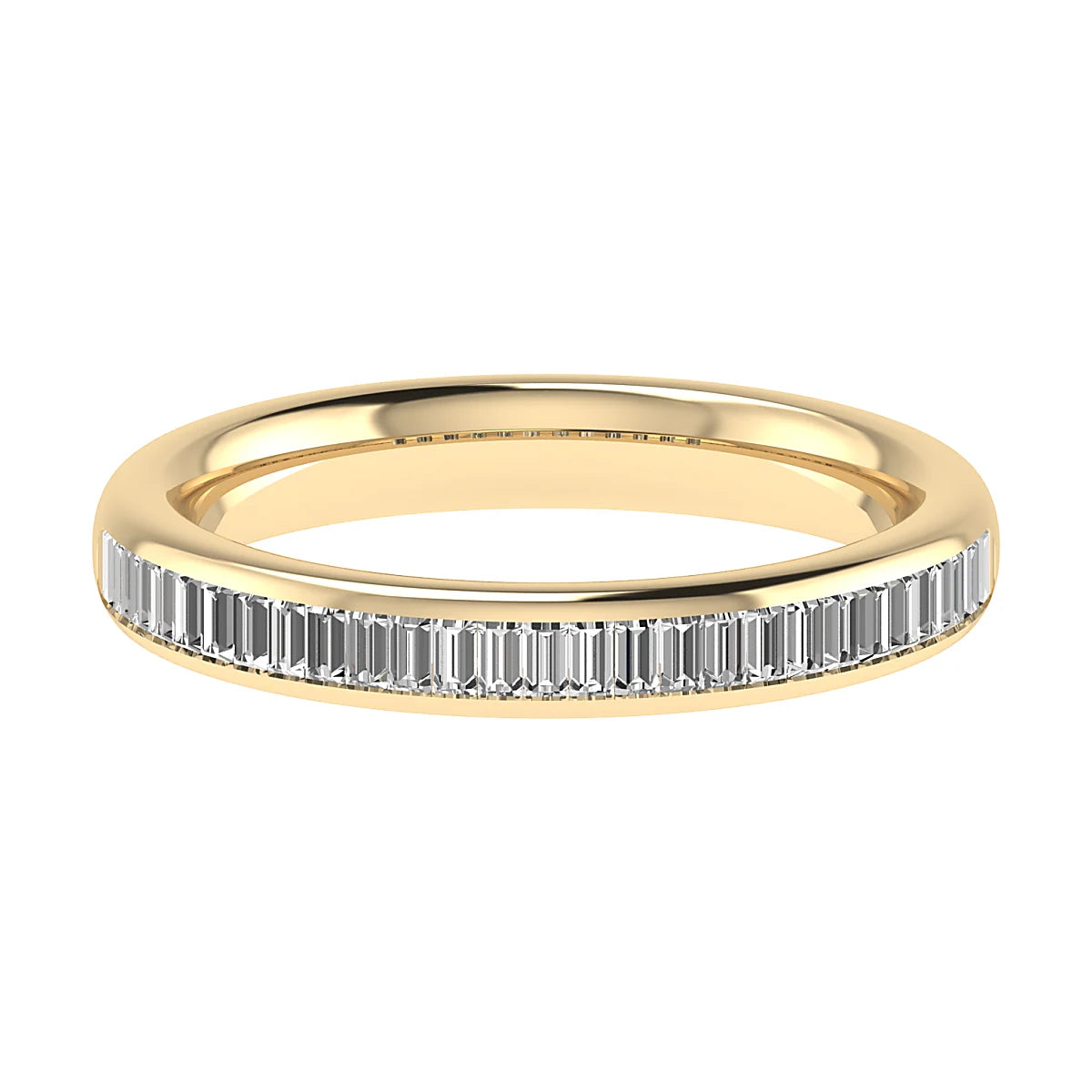 CHANNEL SET BAGUETTE DIAMOND WEDDING ETERNITY RING