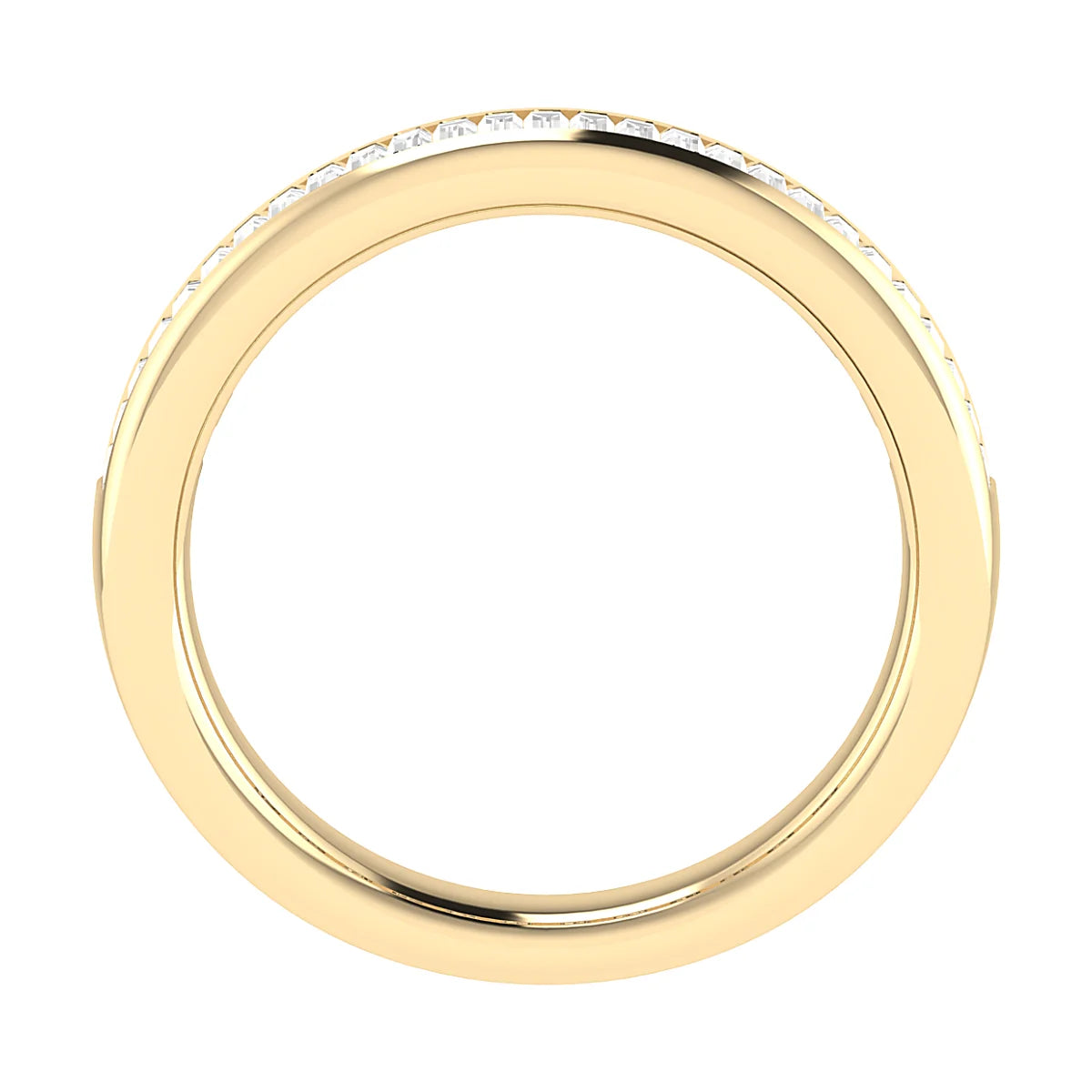 CHANNEL SET BAGUETTE DIAMOND WEDDING ETERNITY RING