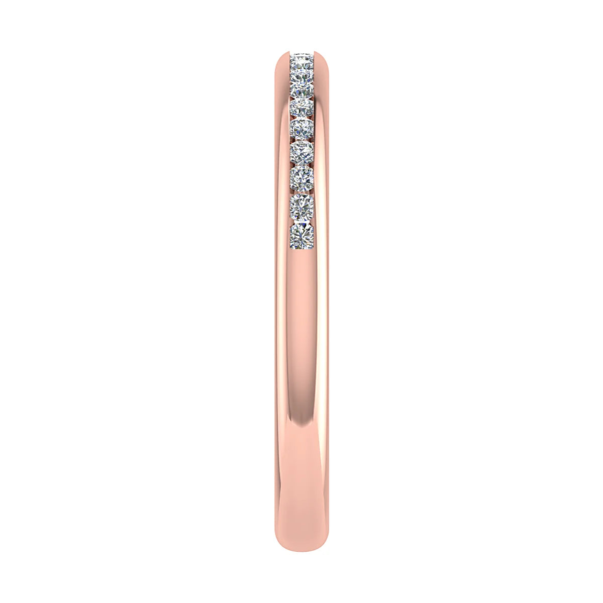 CHANNEL SET ROUND BRILLIANT DIAMOND WEDDING ETERNITY RING
