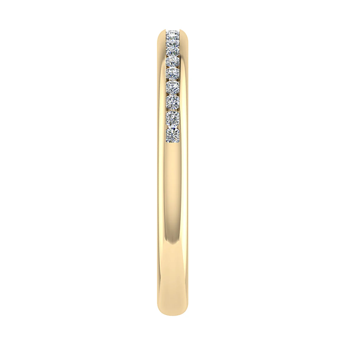CHANNEL SET ROUND BRILLIANT DIAMOND WEDDING ETERNITY RING
