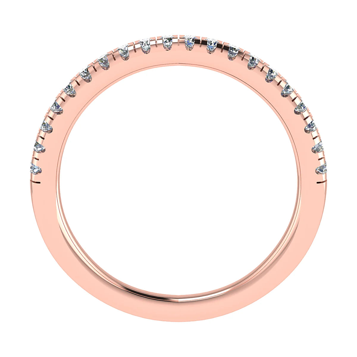 MICRO SET ROUND BRILLIANT DIAMOND WEDDING ETERNITY RING