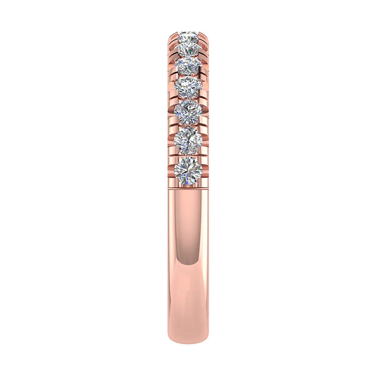 MICRO SET ROUND BRILLIANT DIAMOND WEDDING ETERNITY RING