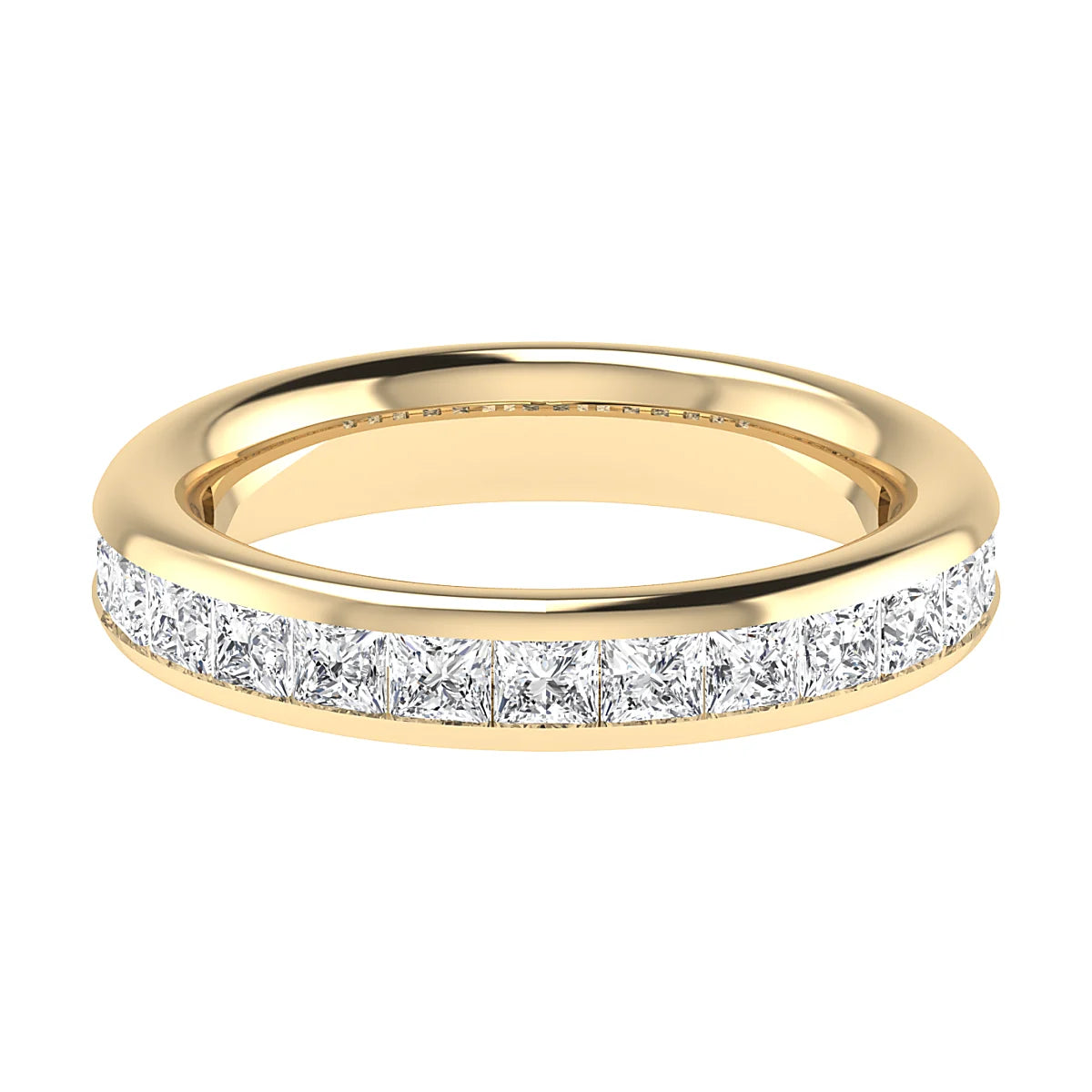 PRINCESS CHANNEL SET DIAMOND ETERNITY/ WEDDING RING