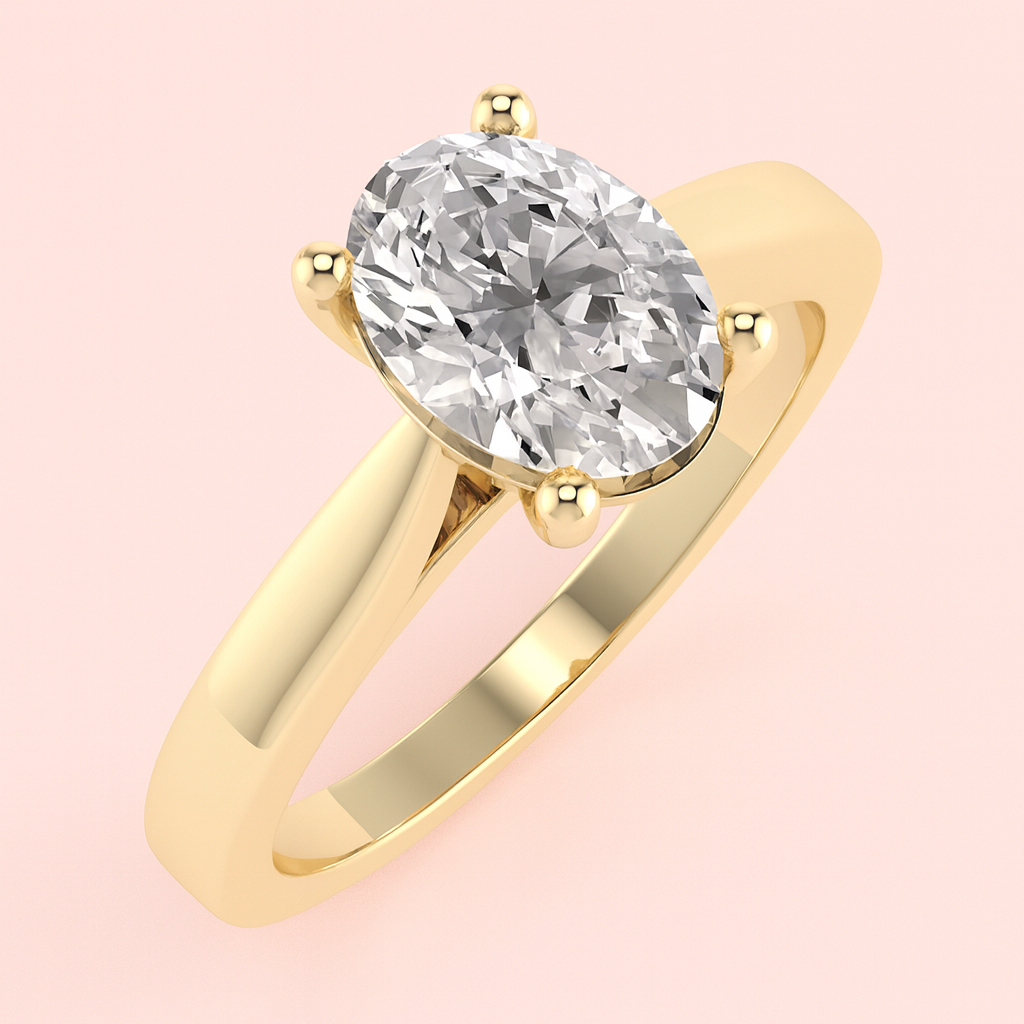 Oval Cut Lab-Grown Diamond Engagement Ring