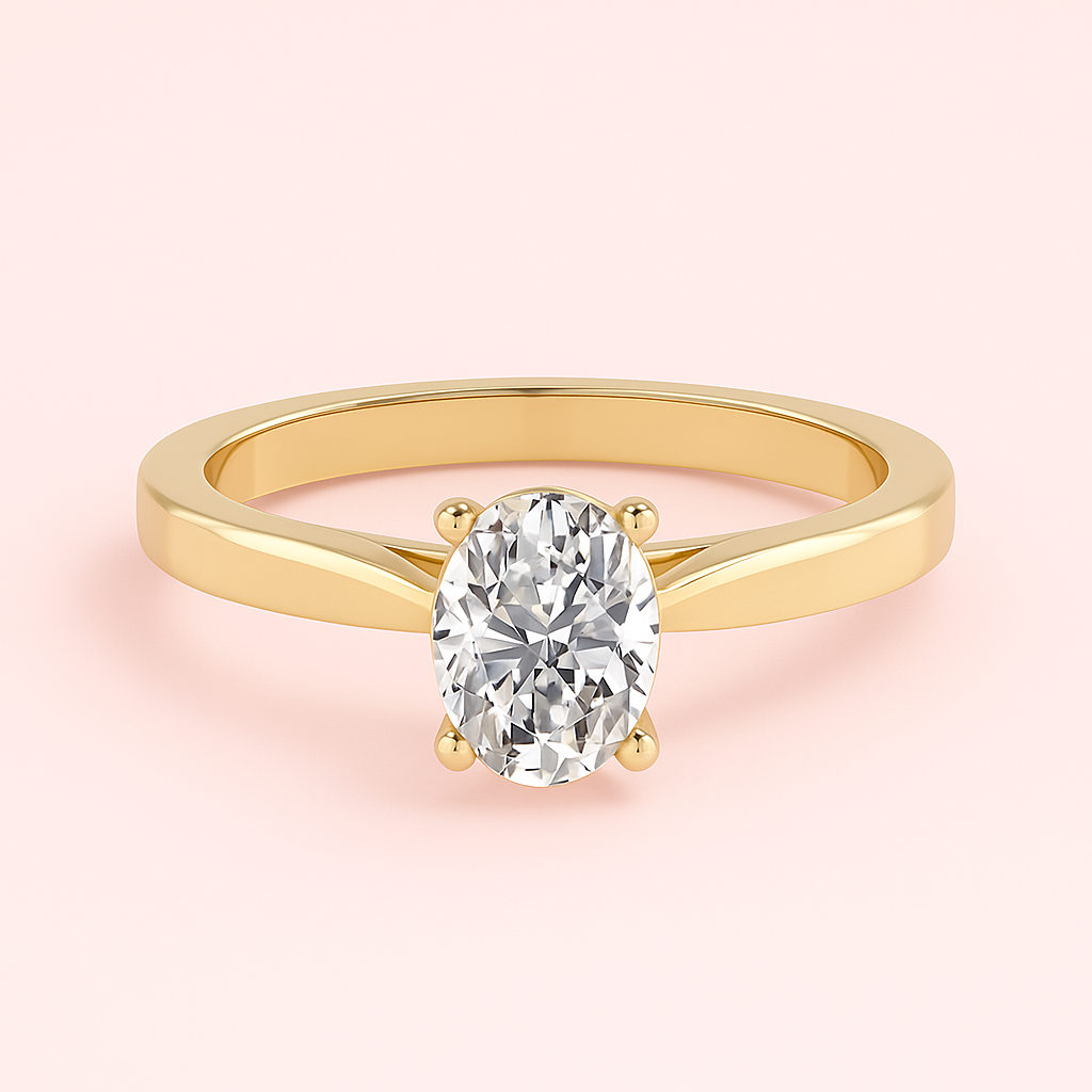 The "Eleanor" Oval Cut Lab-Grown Diamond Engagement Ring