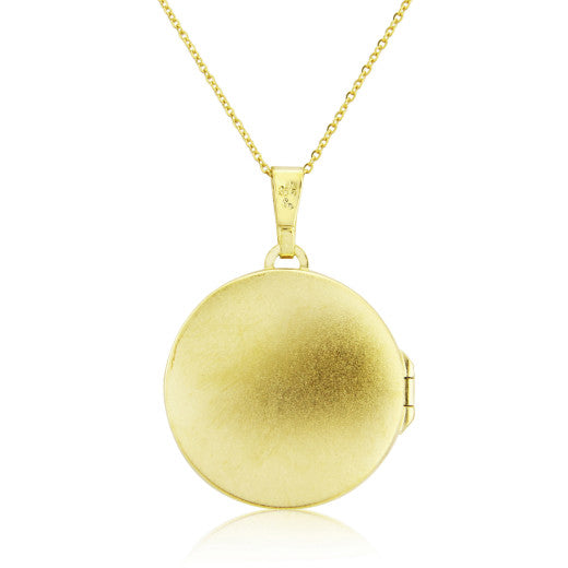 9K YELLOW GOLD BALL LOCKET NECKLACE- HARROGATE