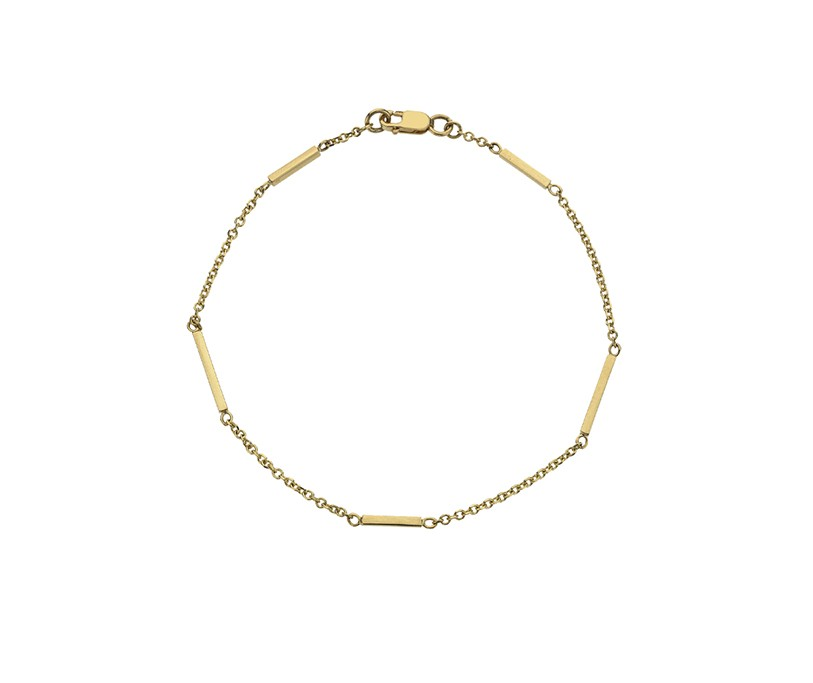 ELEGANT 9CT YELLOW GOLD BAR BRACELET