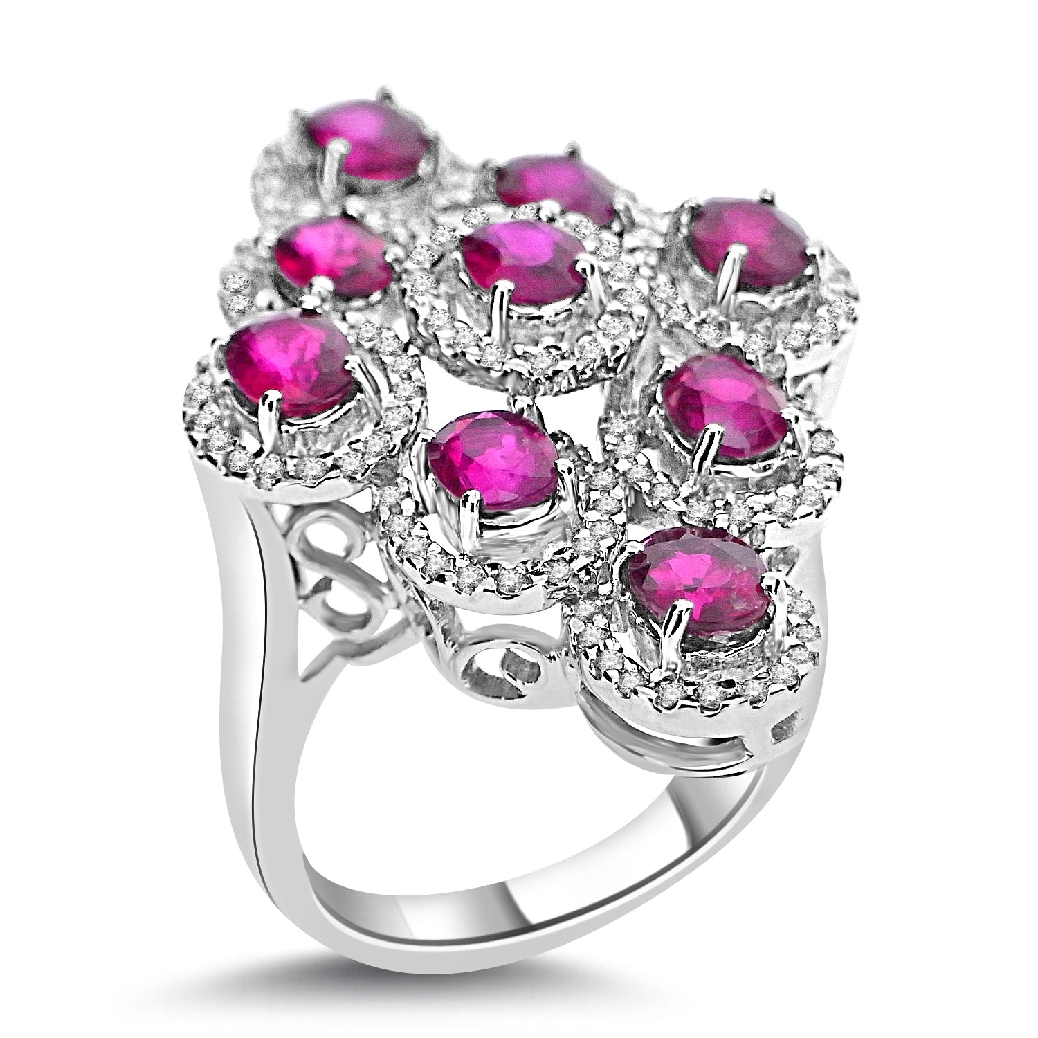 RUBY AND DIAMOND FANTASY RING