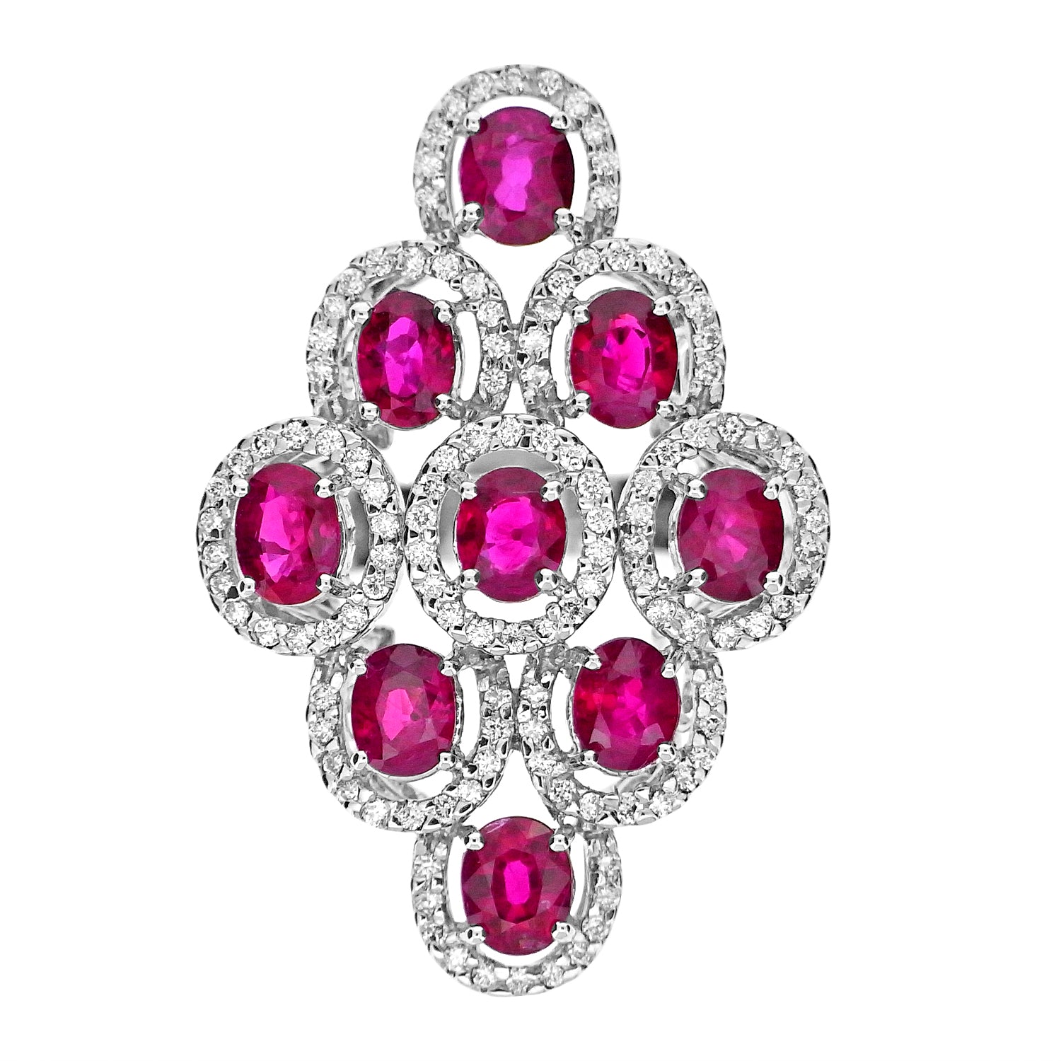 RUBY AND DIAMOND FANTASY RING