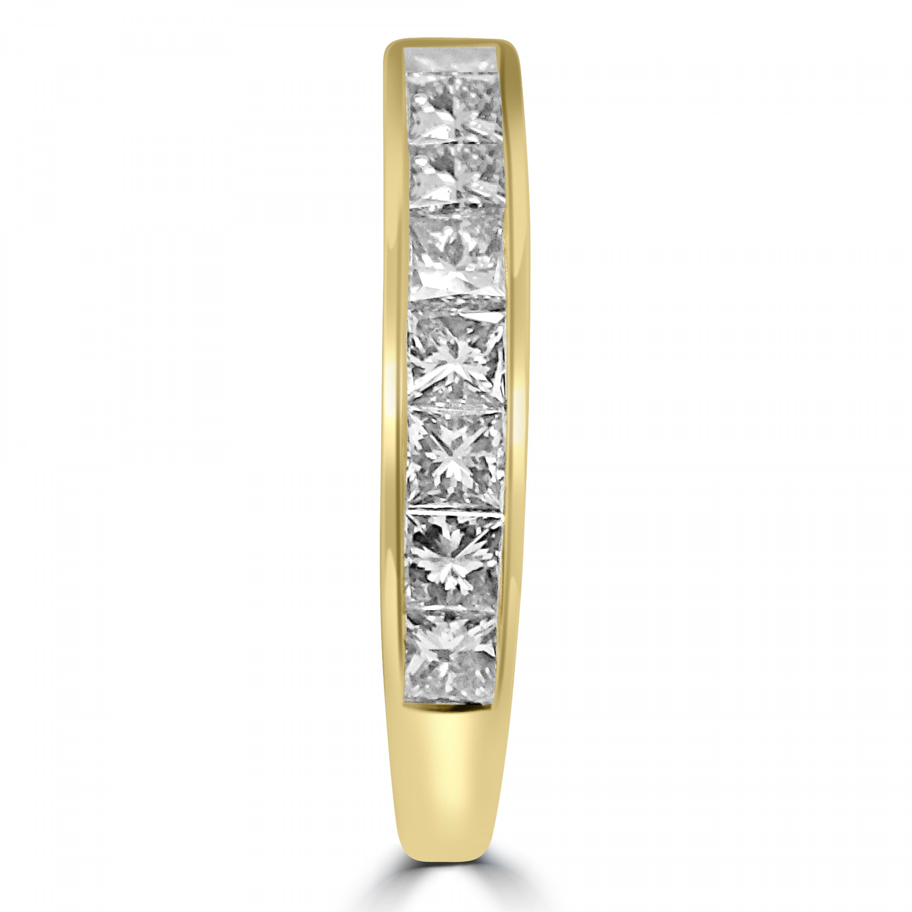 PRINCESS DIAMOND CHANNEL SET ETERNITY/WEDDING RING
