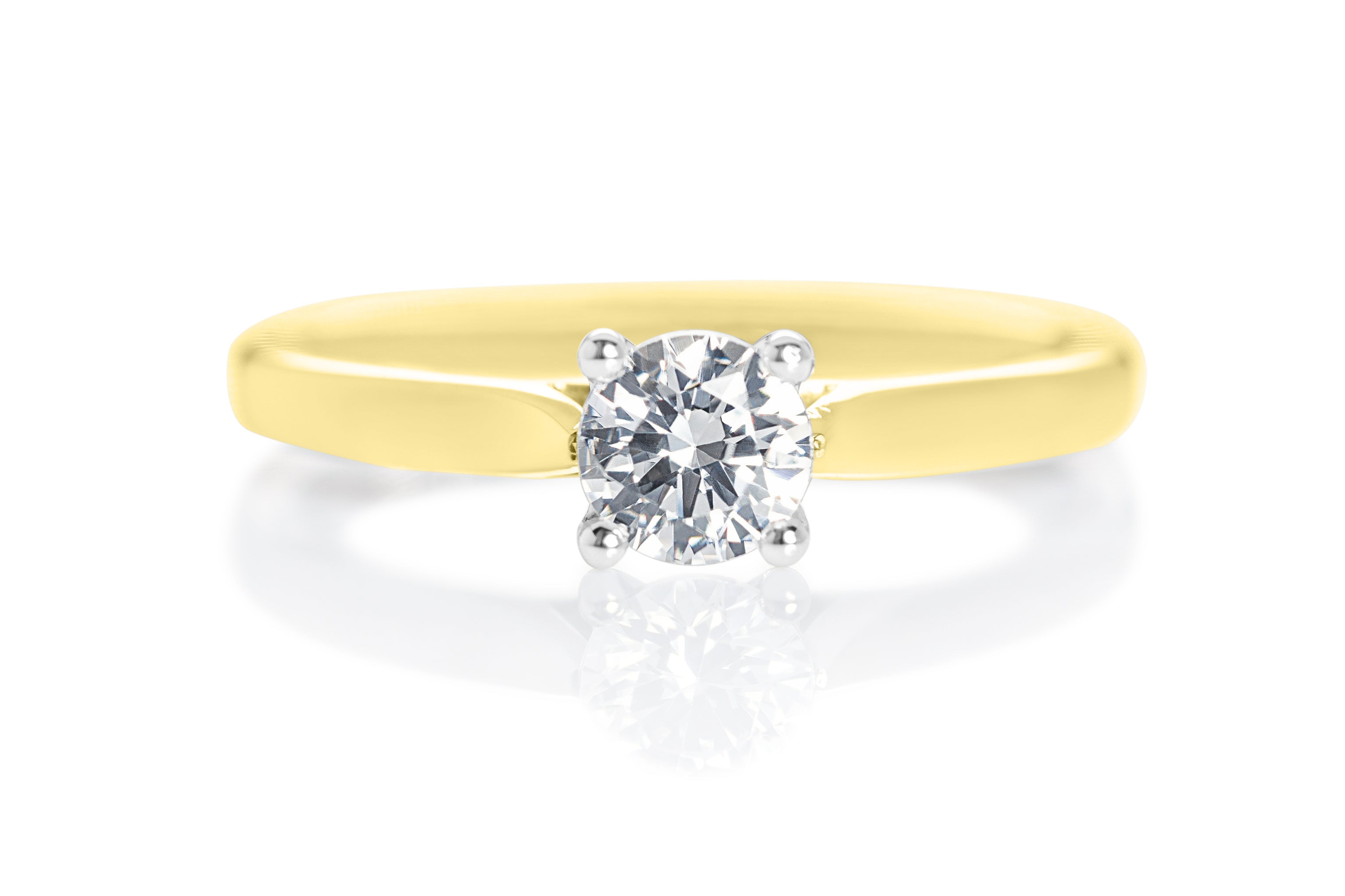 ROUND BRILLIANT DIAMOND SOLITAIRE ENGAGEMENT RING